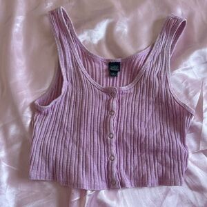 Wild Fable Lavender Ribbed Crop Top